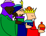 Dibujo Los Reyes Magos 3 pintado por marina26
