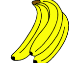 Dibujo Plátanos pintado por barr