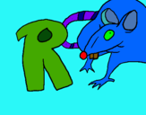 Dibujo Rata pintado por roman2006