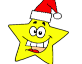 Dibujo estrella de navidad pintado por 1234567812