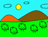 Dibujo Montañas 4 pintado por iker21
