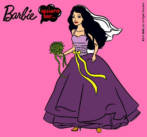 Barbie vestida de novia