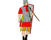 Dibujo Soldado romano pintado por 6vcb