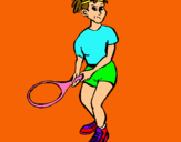 Dibujo Chica tenista pintado por RUTHESCOBAR