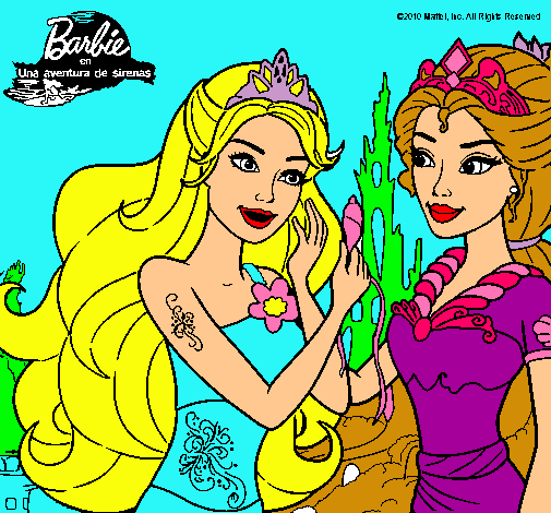 Barbie se despiede de la reina sirena