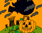 Dibujo Paisaje de Halloween pintado por esneyanilen