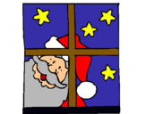 Dibujo Papa Noel pintado por sonyedu