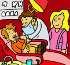 Dibujo Niño en el dentista pintado por virginiasa