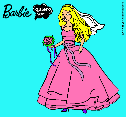 Barbie vestida de novia