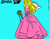 Dibujo Barbie vestida de novia pintado por mitsyzarina6