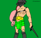 Dibujo Gladiador pintado por hercules