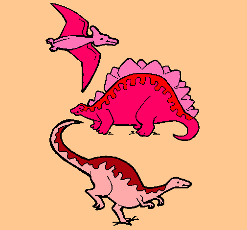 Tres clases de dinosaurios