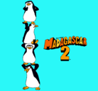 Dibujo Madagascar 2 Pingüinos pintado por MartaAraceli