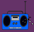 Dibujo Radio cassette 2 pintado por lizz