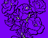 Dibujo Ramo de rosas pintado por Ivis