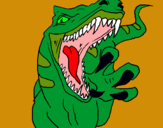Dibujo Velociraptor II pintado por spider-man