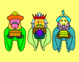 Dibujo Los Reyes Magos 4 pintado por renyjm