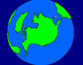 Dibujo Planeta Tierra pintado por isui