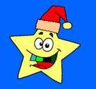 Dibujo estrella de navidad pintado por alejandrocad