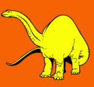 Dibujo Braquiosaurio II pintado por goyo