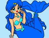 Dibujo Sirena pintado por isabechisa