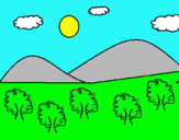 Dibujo Montañas 4 pintado por uxue
