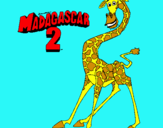 Dibujo Madagascar 2 Melman pintado por MARTIFINA