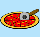 Dibujo Pizza pintado por keith