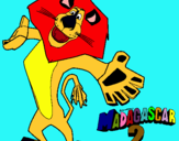 Dibujo Madagascar 2 Alex 2 pintado por listo