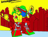 Dibujo Imaginext 4 pintado por jorge7888