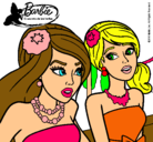 Dibujo Barbie y su amiga pintado por euouiyyg