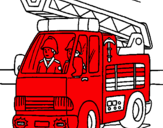 Dibujo Coche de Bomberos pintado por enzogabriel