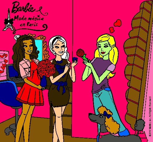 Barbie de compras con sus amigas