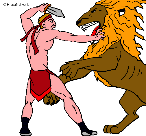 Gladiador contra león