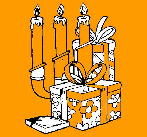 Candelabro y regalos