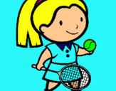 Dibujo Chica tenista pintado por yaemilcris