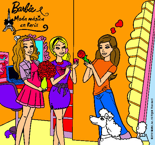 Barbie de compras con sus amigas