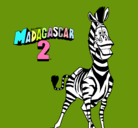 Dibujo Madagascar 2 Marty pintado por madagascarr2