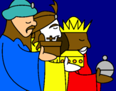 Dibujo Los Reyes Magos 3 pintado por cherlyn