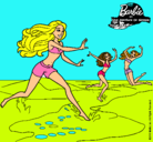 Dibujo Barbie de regreso a la playa pintado por cerullo 