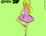 Dibujo Barbie bailarina de ballet pintado por Helga