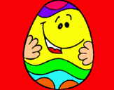 Dibujo Huevo de pascua feliz pintado por -mixi-