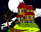Dibujo Casa encantada pintado por alepervel4