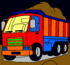 Dibujo Camión de carga pintado por gufi