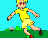 Dibujo Jugar a fútbol pintado por jorge7888