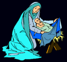 Dibujo Nacimiento del niño Jesús pintado por ttatti