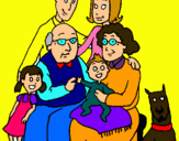 Dibujo Familia pintado por 344444