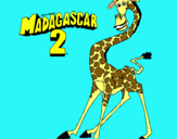 Dibujo Madagascar 2 Melman pintado por madagascar 