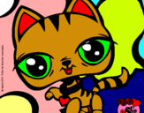 Dibujo Gatito Littlest Pet Shop pintado por amandikaaaa