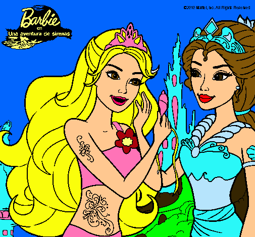 Barbie se despiede de la reina sirena